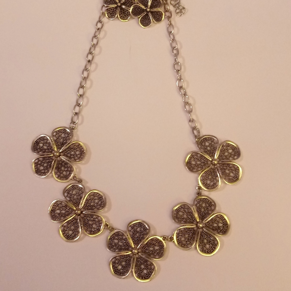 Necklace and earrings